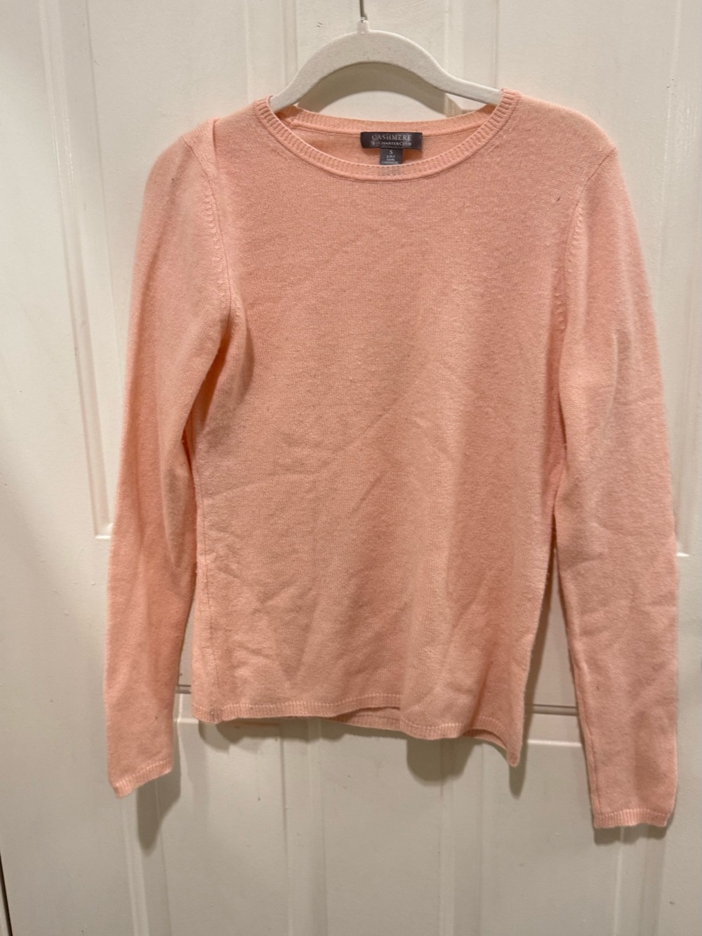 Charter Club Classic Crewneck 2-ply Cashmere Sweater - Pink small